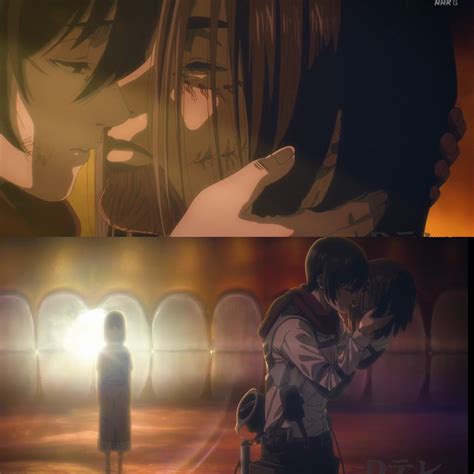 attack on titan eren and mikasa|why did mikasa kiss eren.